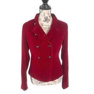 Vampy velvet blazer jacket